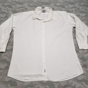Henry Segal Shirt Mens 2X5 White Long Sleeve Button-Up